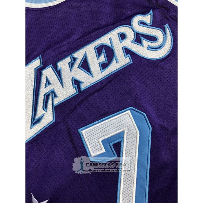 Camiseta Los Angeles Lakers Carmelo Anthony NO 7 Ciudad 2021-22 Violeta